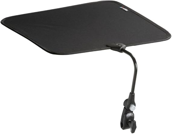 Lafuma UV-Resistant, Universal, Adjustable, Outdoor Zero-Gravity Camping Chair Polyester Sun Shade Attachment Accessory, Noir Black