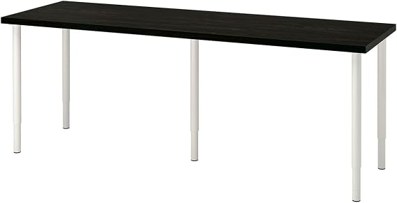 Çalışma masası, venge-beyaz, 200x60 cm