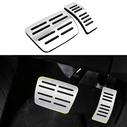 Moonlinks A4 Pedals Compatible with Audi A4 A5 A6 A7 A8 Q5 Q7 Q8 SQ5 SQ7 TT TTRSPorsche Macan Pedal Covers, No-Drill Anti-Slip Aluminium Alloy Gas and Brake Pedal Cover Seta Set of 2