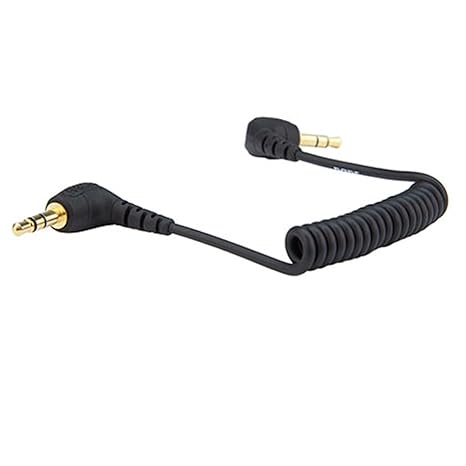 RDE SC2 3.5mm TRS to TRS Patch Cable (200mm, Black) for Camera/Audio Recorder Mic Inputs NOT for Mobile Phones