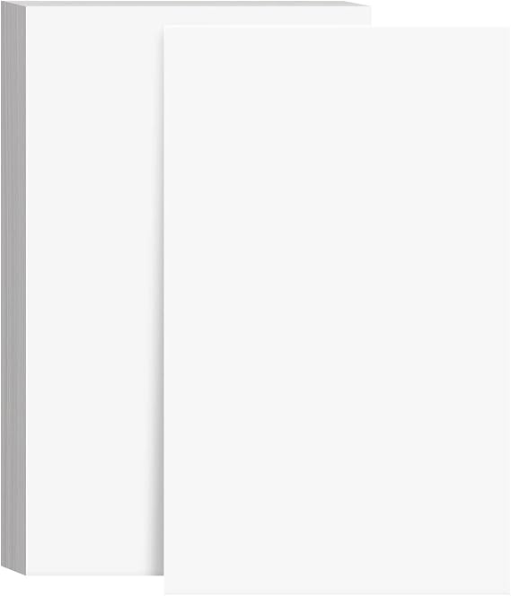 8.5 x 14 White Card Stock | Heavyweight 80lb Cover (216gsm) Cardstock Paper Smooth Finish | For Arts and Crafts, Brochures, Restaurant Menus, Posters | 50 Sheets per Pack