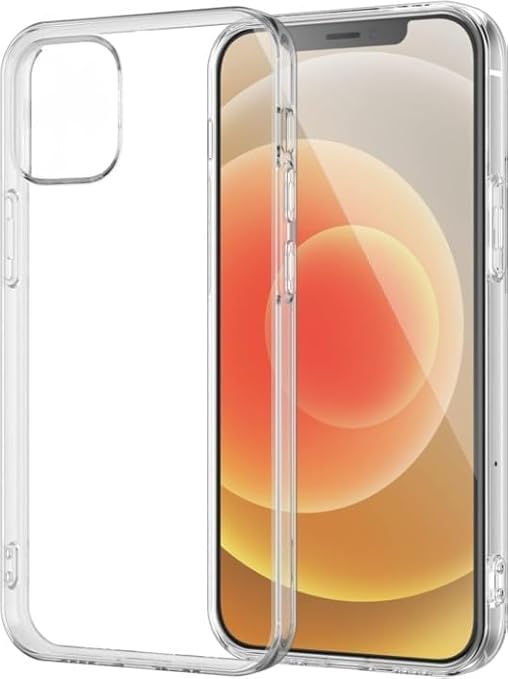 IPhone 12/12 Pro Şeffaf Silikon Kılıf, Darbe Korumalı, Yüksek Kaliteli