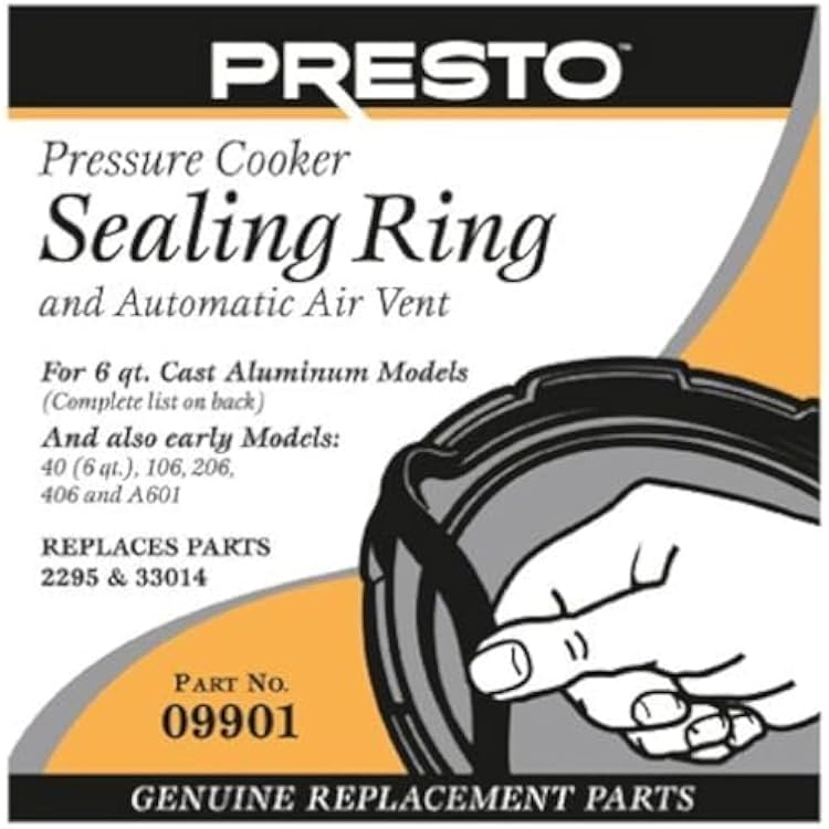 Presto 09901 Pressure Cooker Sealing Ring
