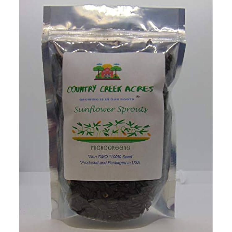 Sunflower Sprouting Seed, Non GMO - 12 oz - Country Creek Acre Brand -