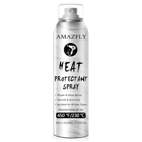 Heat Protection Hair Spray with Moroccan Argan Oil - Thermal Resistant Styling Products for Women - Frizzy, Black and Curly Hair - Anti Frizz, Leave In Conditioner - Flat Iron and Blow Dry 7.61 OZ