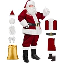 Santa Claus Costume For Men,Santa Suit,Santa Costume,Santa Suit Adults Men,Santa Outfit