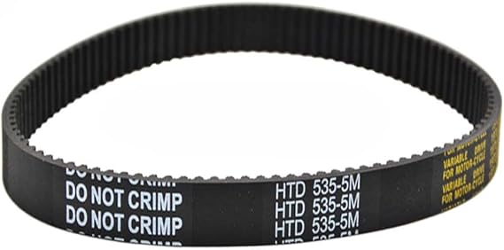 HTD5M 265 Close Loop Pulley Timing Belt 15mm Width 5mm Pitch 265mm Perimeter Black Synchronous Belt Arc-shaped Teeth (5M-265-15mm width)