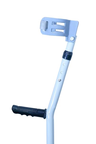 Forearm Crutche for Adults, Fashionable Elbow Crutches with Ergonomic Handgrips - Adjustable for Armlength and Height - Slip-Resistant Base