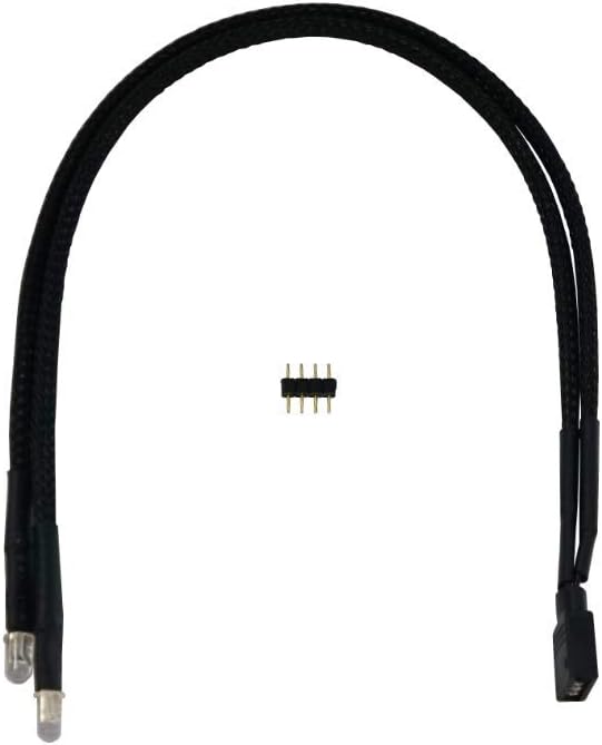 Alphacool 15361 Twin LED RGB 30cm - Sleeving black Modding LEDs