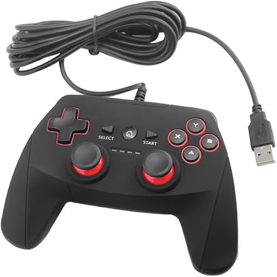 PC Game Controller, YOIQI Pro Wired USB Game Handle Lever, PC/LaptopWindows 10/8/7/XP, AndroidPhone/Tablet/TV/Case, PS 3