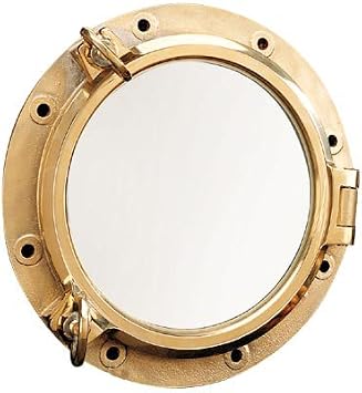 HS 21" Heavy Duty Brass Nautical Porthole Window