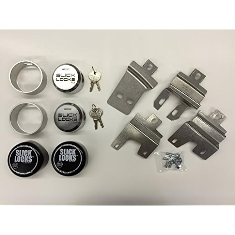 Slick Locks FD-TR-HD-FVK-1-TK Slick Locks Complete Ford Full-Size Transit Van With Side Hinged Doors Kit With 2 Locks