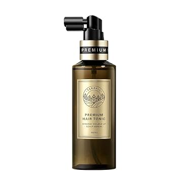 Premium Hair Tonic Synergy Double Up - Hair Thickening Scalp Serum for Anti-Hair Loss, Root Strengthening & Instant Cooling Care for Thinning Hair, 5.41 fl. oz