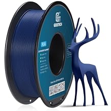 GEEETECH PLA Filament 1.75mm Black 1KG, Neatly Wound 3D Printer Filament 1.75mm, PLA 1000g Spool (2.2lbs) Dimensional Accuracy +/- 0.02 mm, Fit Most FDM 3D Printers, PLA Black