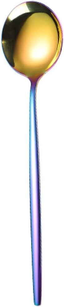 2PC- stainless steel titanium magic color mixing spoon household creative personality practical-magic color spoon