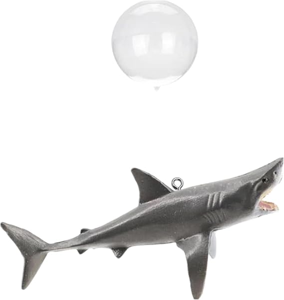 1 Pc Floating Shark Ornament - Adjustable Aquarium Shark Animal Decor, Aquarium Floating Shark Ornaments Thematic Ornaments Suitable for Aquarium All Shark Pool Décor | Kinds of Fish Tank and Home