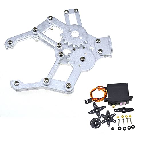 High Torque Metal Mechanical Claw Robot Arm Clamp Robot Chassis Silver Gripper - 995 Servo
