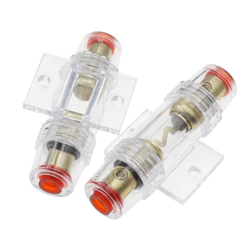4 Sets 4-8 Gauge in-line AGU Fuse Holder with 50A Fuses for Car Audio Alarms Amplifiers Compressors EFH-AGU-BOX1038