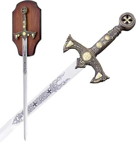 Knight's Templar Sword with Display