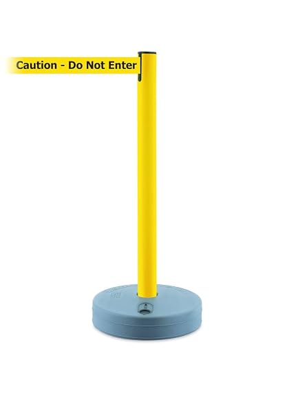 Post with Retractable Barrier