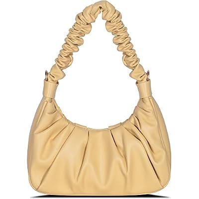Small Shoulder Bag for Women Classic Clutch Trendy Tote HandBag Crossbody Purse with Button Closure