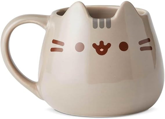 Enesco 6002676 Name is Mud Pusheen Sculpted Mug, 16 oz., Multicolor
