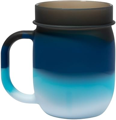 Silipint 25oz Silicone Barrel Cup with Handle Unbreakable, BPA-Free, Dishwasher, Microwave, Freezer, Oven Safe Travel Coffee Mug for Coffee, Smoothies, Water, Cocktails Moon Beam