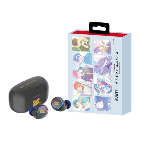 AVIOT GRIDMAN Universe Wireless Earbuds TE-V1R-GMT, Officially Licensed Exclusive Edition Special Package, Design, Japanese Special Voice, Noise Canceling Earbuds