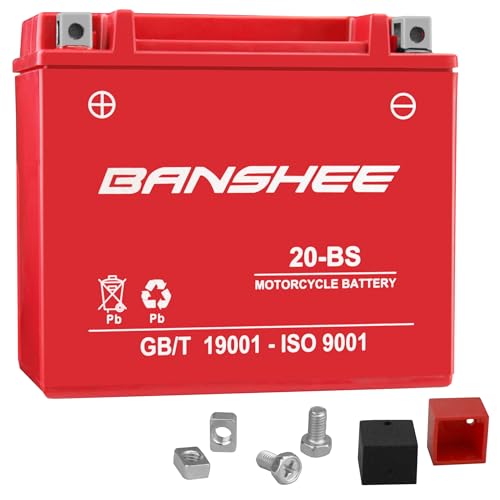 Banshee YTX20-BS AGM Battery Compatible with Arctic Cat ZR 6000 El Tigre 20152016 310 CCA Sealed, Maintenance-Free High Performance