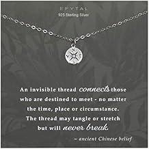 EFYTAL Friend Gifts, Sterling Silver or Gold Plated Compass Necklace for Bridesmaids, Friendship Gift for Bridesmaid, Gifts for Girlfriend or Wife