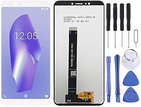 HONGYAN Replacement Parts LCD Screen and Digitizer Full Assembly for BQ Aquaris C Telephone Accessories (Color : White)