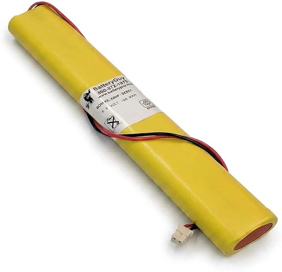 BatteryGuy ELB-B003 Replacement 9.6V 900mAh Nickel Cadmium Emergency Lighting Battery Brand Equivalent (Rechargeable)