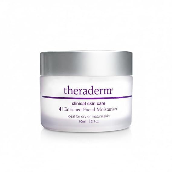Theraderm Enriched Facial Moisturizer Deep Hydrating Face Cream for Dry & Mature Skin, Professional Moisturizing Cream for Smoother, Firmer-Looking Skin, 2 oz
