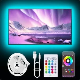NBBUFF 16.4FT USB RGB Led Lights for TV 32-75Inch with Remote & App Control