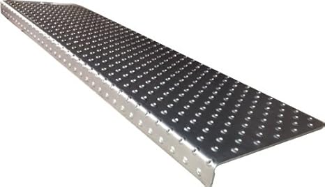 Handi-Ramp Portable Aluminum Threshold Ramp w/Raised Button Non Slip Surface