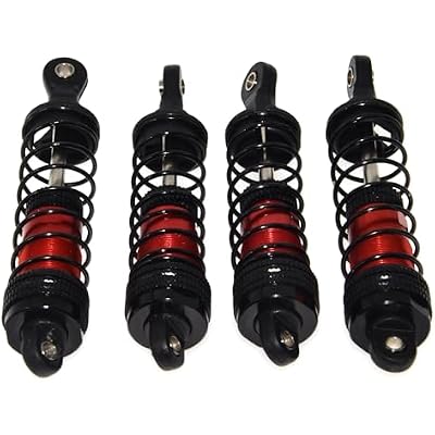 Shock Absorbers Metal Shocks Damper Compatible with WLtoys 112 114 Fit for Rlaarlo for AM-X12 AM-D12 RC Car Upgrade PartsRed