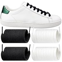 Endoto 2 Pairs Shoelaces for Gucci Ace Flat Shoe Laces Replacement Sneakers Shoes Strings