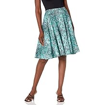 Star Vixen Womens Full Knee-Length Ponte Knit SkaterSkirt