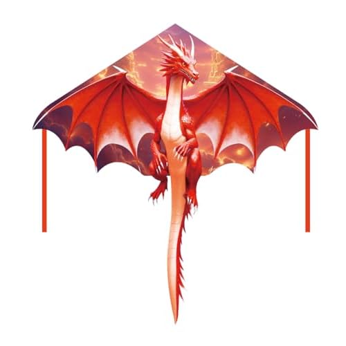 Besra Colorful Dragon Kite Single Line Easy to Fly Beach Kite
