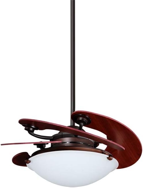 Vento Sole 46 in. Indoor Roman Bronze Ceiling Fan with 5 Mahogany - K-00001