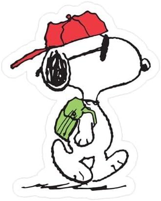 CafePress Snoopy Joe Cool Small Die Cut Sticker, 3"x4" Matte Finish