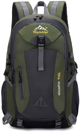 Generic 40L Large Camping Backpack,Lightweight Hiking Trekking For Men Women Large Capacity Mountaineering Travel Bag (Army green, 40L)