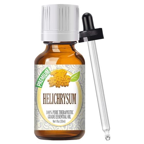Healing Solutions Oils - Helichrysum Essential Oil 1 oz - Pure & Natural Helichrysum Oil for Skin