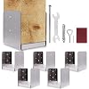 BISupply No Dig Square Bracket - 6x6 Bolt Down Wood Post Anchor, 5pk Fence & Mailbox Anchor