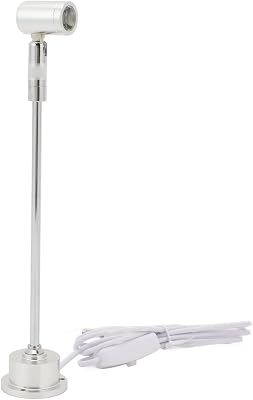 Yunir Indoor Spotlight LED,Aluminum Alloy Rotatable Floor Spotlight Lamp USB 1W Spot Lights,Adjustable Small Standing LED Accent Light for Collections Artworks,Jewelry Showcase