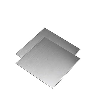 2pcs 304 Stainless Steel Sheets 0.5mm, 304S Stainless Plates 0.5 x 200 x 200mm, Thickness 0.5mm, Width x Length=200x200mm