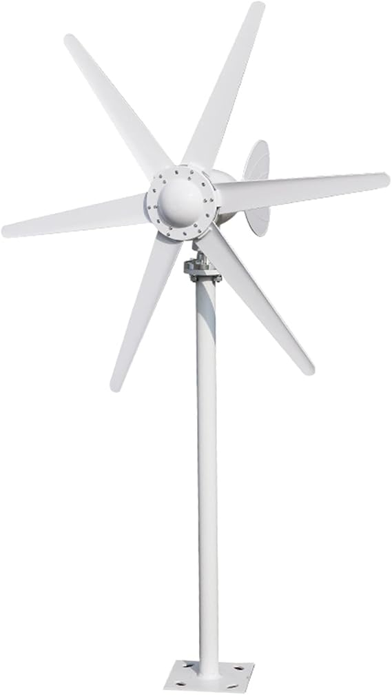 800W Windmill Turbines Generator Small 6 Blade Wind Industrial Machinery Equipment for Marine Home Charging,24V