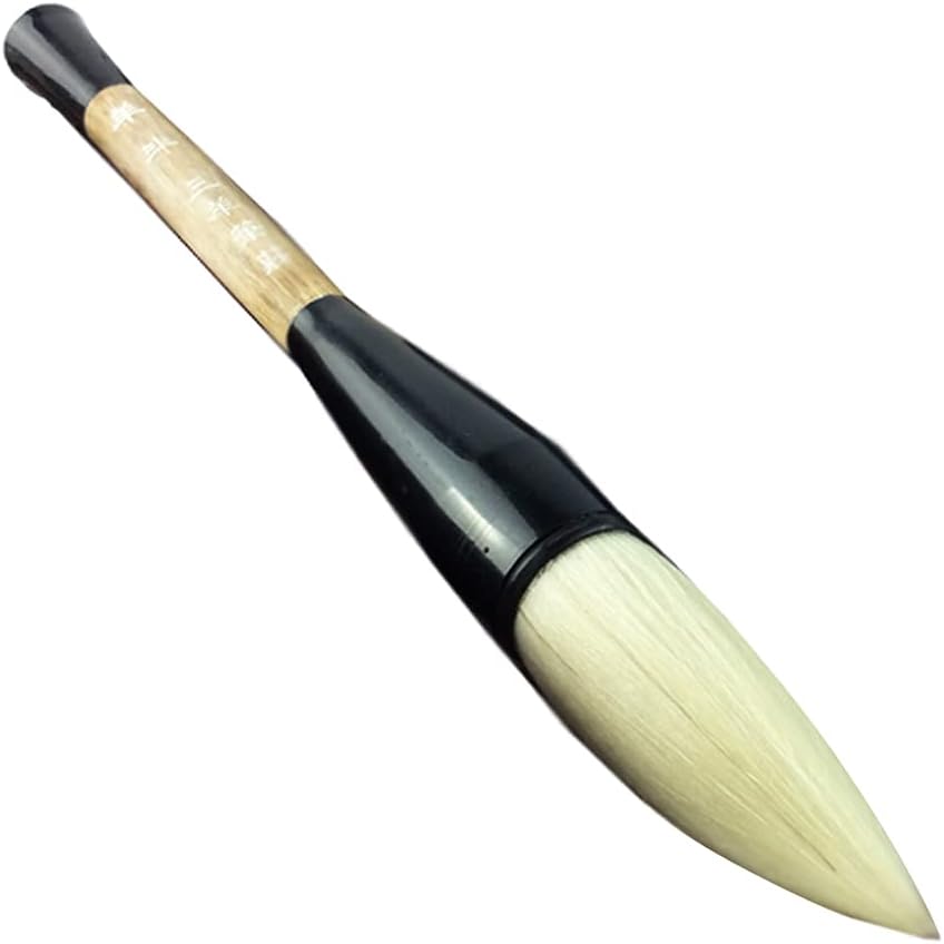 Wolf Hair Chinese Caligraphy Brush Japanese Kanji Sumi Drawing Brush Pen, White Hair