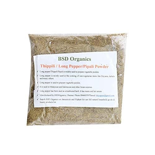BSD Organics Powder of Long PepperThippiliPipali- 100G
