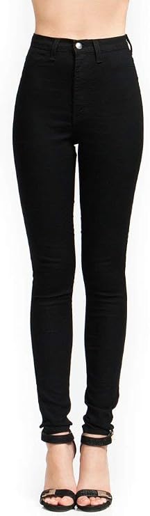 Vibrant Womens Denim Skinny Jeans Super Stretch High Waisted Classic Casual Slim Fit Pants